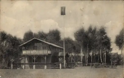 Ak Demitz-Thumitz, Sonnenhäusel, Fahne