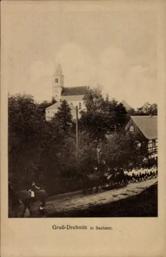 Ak Großdrebnitz Bischofswerda Sachsen, Gesamtansicht