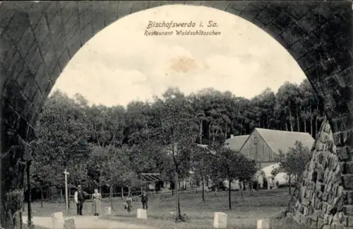 Ak Bischofswerda in Sachsen, Restaurant Waldschlösschen