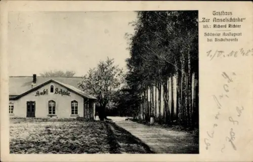 Ak Bischofswerda in Sachsen, Gasthaus Zur Amselschänke