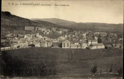 Ak L'Hospitalet Aveyron, Gesamtansicht
