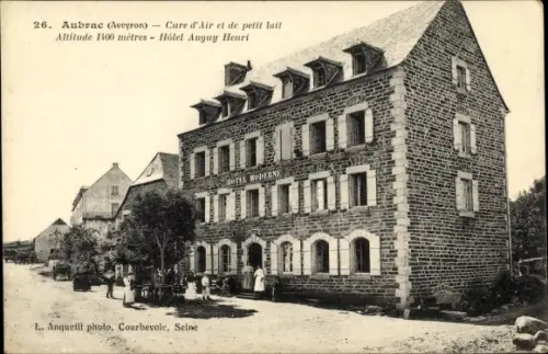 Ak Saint Geniez d'Olt et d'Aubrac Aveyron, Cure d'Air et de petit lait, Hotel Auguy Henri