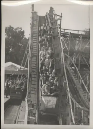 Original Foto Berlin Treptow, Vergnügungspark, Achterbahn, um 1947
