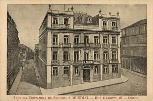 Ak Lisboa Lissabon Portugal, Companhia de Seguros a Mundial