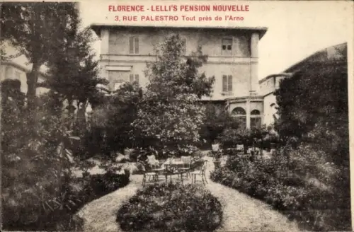 Ak Firenze Florenz Toscana, Lellis Pension Nouvelle, Rue Palestro