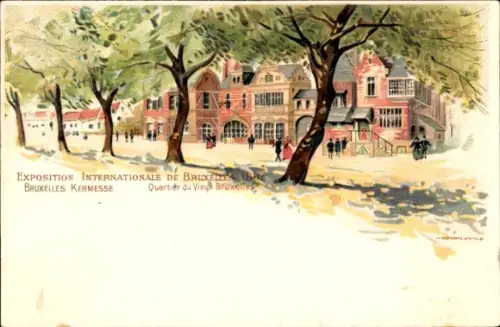 Ak Bruxelles Brüssel, Internationale Ausstellung von  Kermesse, Quartier du Vieux Bruxelles