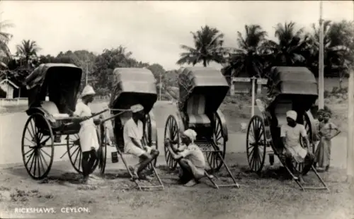 Ak Ceylon Sri Lanka, Rickshaws