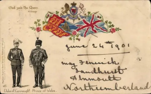 Ak God save the Queen, Duke of Connaught, Prince of Wales