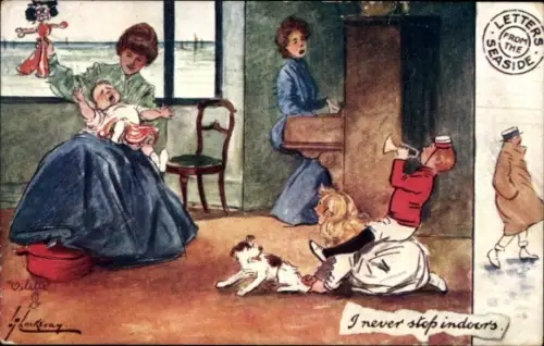 Künstler Ak Thackeray, Lance, I never step indoors, Vater