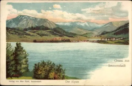 Ak Immenstadt im Allgäu Schwaben, Alpsee