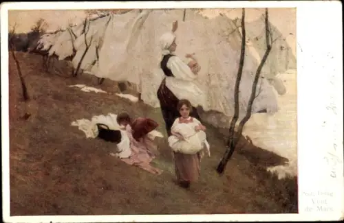 Künstler Ak Delug, Vent de Mars