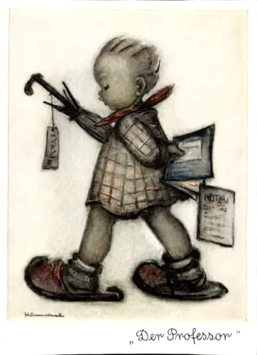 Künstler Ak Hummel, Berta, Nr. 5729, Der Professor