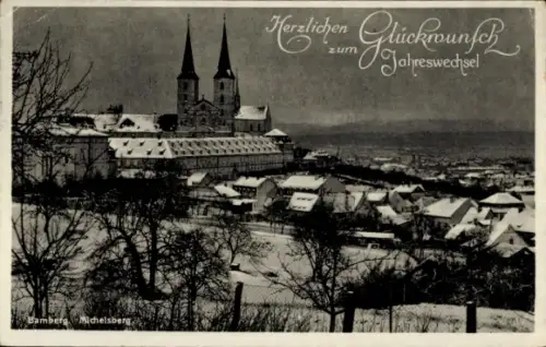 Ak Bamberg in Oberfranken, Michelsberg, Neujahr