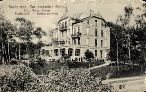 Ak Hamburg Harburg, Schwarzenberg, Restaurant Zur deutschen Eiche