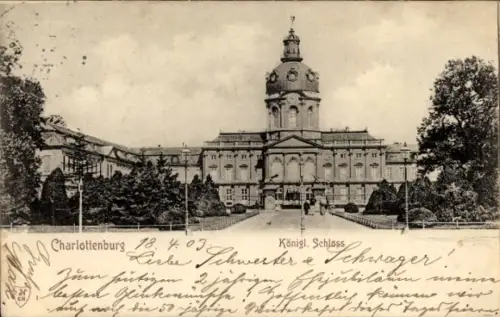 Ak Berlin Charlottenburg, Königliches Schloss