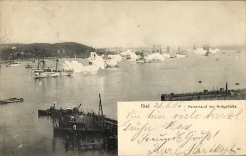 Ak Kiel, Kaisersalut der Kriegsflotte