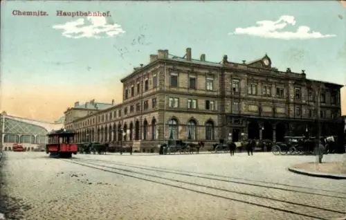 Ak Chemnitz in Sachsen, Hauptbahnhof