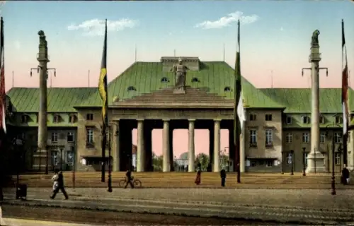 Ak Leipzig in Sachsen, Eingang, Internationale Baufach-Ausstellung