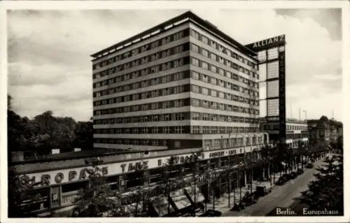 Ak Berlin Kreuzberg, Europahaus, Autos