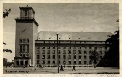 Ak Berlin Tempelhof, Rathaus