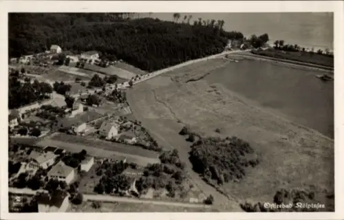 Ak Ostseebad Kölpinsee auf Usedom, Fliegeraufnahme