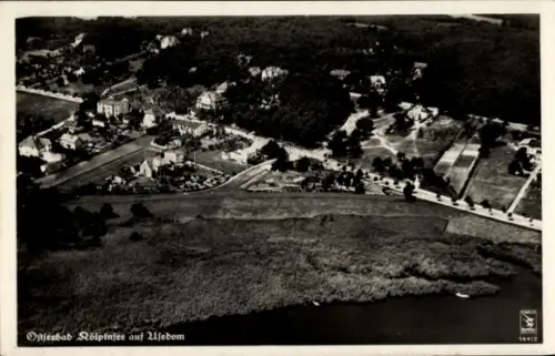Ak Ostseebad Kölpinsee auf Usedom, Teilansicht, Fliegeraufnahme