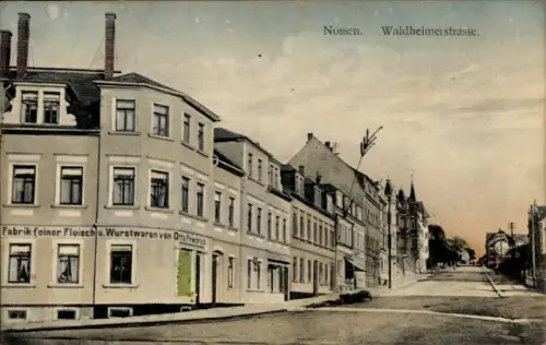 Ak Nossen in Sachsen, Waldheimer Straße