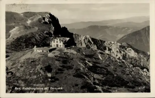 Ak Altenberg an der Rax Steiermark, Habsburghaus, Gamseck