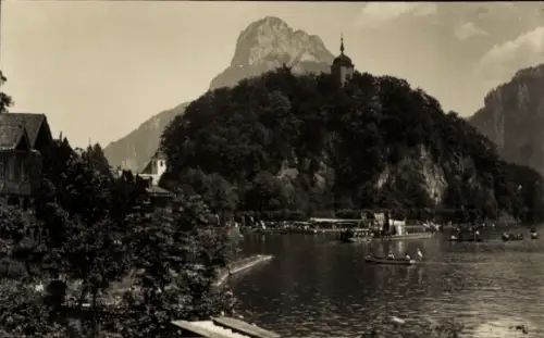 Ak Traunkirchen am Traunsee Oberösterreich, Johannisberg, Fronleichnamsprozession