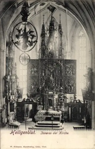 Ak Heiligenblut am Großglockner in Kärnten, Inneres der Kirche