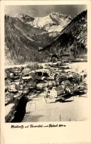 Ak Mallnitz in Kärnten, Gesamtansicht, Tauerntal und Geisel