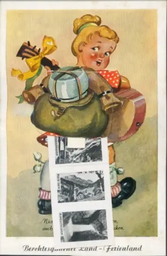 Leporello Ak Berchtesgaden in Oberbayern, Watzmann, Königssee, Kirche in Ramsau