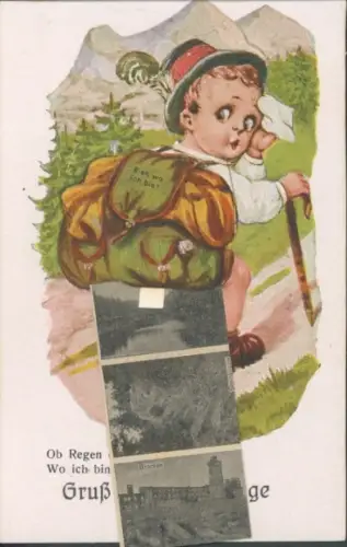 Leporello Ak Braunlage im Harz, Gondelteich, Neues Villenviertel, Gemeindewiese