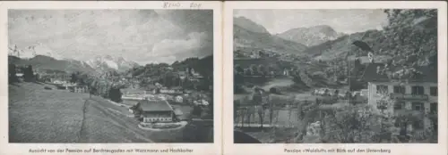 Klapp Ak Berchtesgaden in Oberbayern, Kaffee-Restaurant und Pension Waldluft, Watzmann