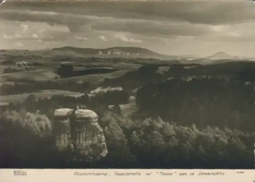 Ak Weißig Struppen Sächsische Schweiz, Berg Rauenstein, Elbsandsteingebirge, Nonne, Schrammsteine