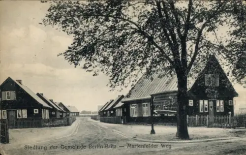 Ak Berlin Neukölln Britz, Siedlung Marienfelder Weg