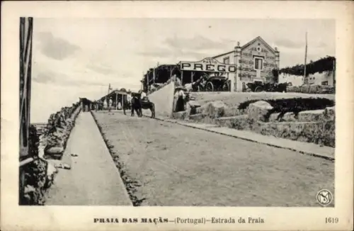 Ak Praia das Maçãs Colares Portugal, Estrada da Praia