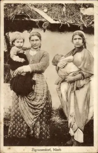 Ak Niš Nisch Serbien, Zigeunerdorf