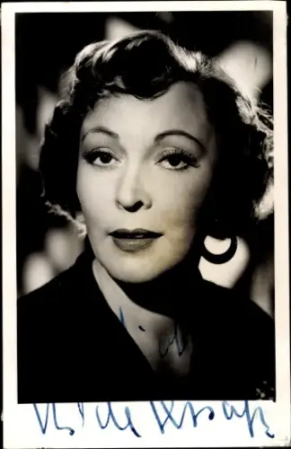 Foto Ak Schauspielerin Hilde Sessak, Portrait, Autogramm