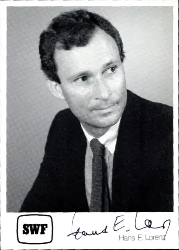 Ak Hans E. Lorenz, SWF, Portrait, Autogramm
