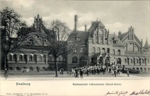 Ak Hamburg Mitte Altstadt, Badeanstalt Lübeckertor