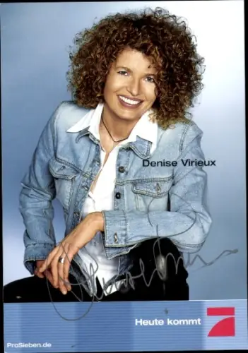 Autogrammkarte Schauspielerin  Denise Virieux, Portrait, Autogramm