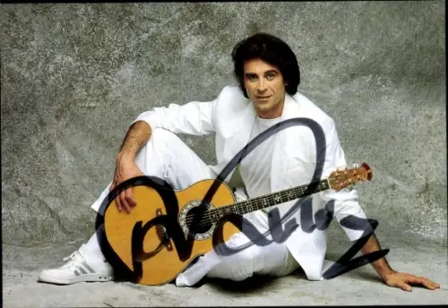 Autogrammkarte Sänger Peter Rubin, Portrait, Autogramm