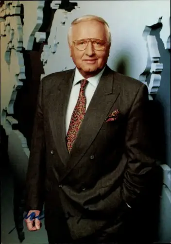 Foto Moderator Werner Veigel, Portrait, Autogramm