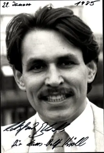 Foto Moderatorin Eckhard Block, Portrait, Autogramm