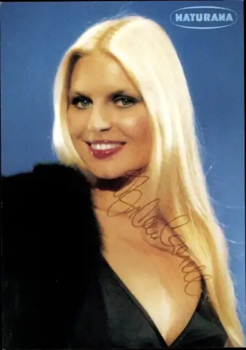 Ak Schauspielerin Marlene Charell, Portrait, Autogramm, Werbung Rieger Pelze