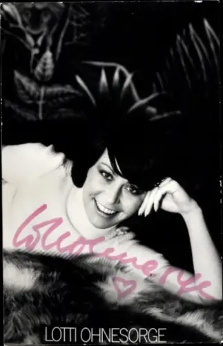 Foto Radiomoderatorin Lotti Ohnesorge, Portrait, Autogramm