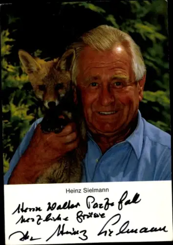 Foto Moderator Heinz Sielmann, Portrait, Autogramm