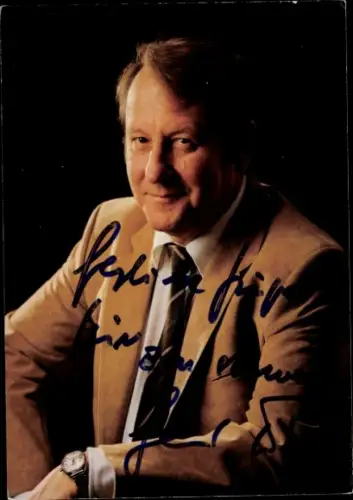 Foto Moderator Gerd Fitz, Portrait, Autogramm