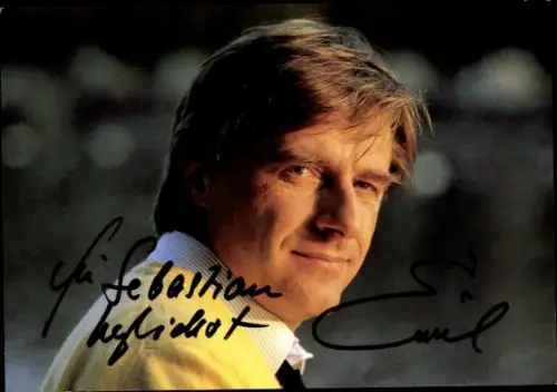Ak Kabarettist und Schauspieler Emil Steinberger, Portrait, Autogramm